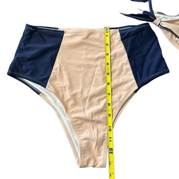 Cupshe Lost in The Dream Color Block High-Waisted Bikini Sz M Swimsuit 2 Piece - Picture 6 of 12